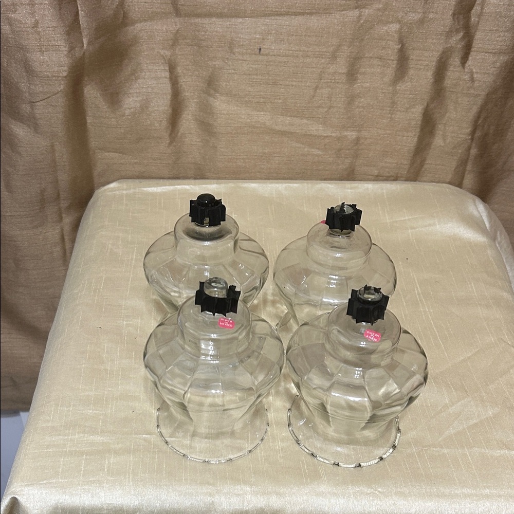 Home Interior Votive Cups Set of Four Clear